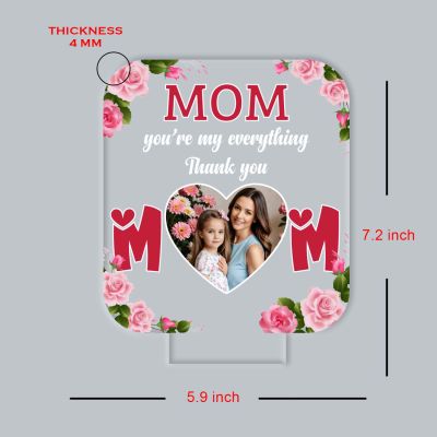 Mom “You Are My Everything” Personalized LED Lamp with Warm White Light & USB Powered